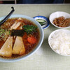 あさの食堂 - 醤油ラーメン(600)とライス(150円)