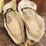 ビストロ ハッチ - 生牡蠣。この日は昆布森でした。肉厚です。