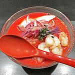 超純水採麺 天国屋 - 「ZENBビーツ海老仕立て」¥1,000