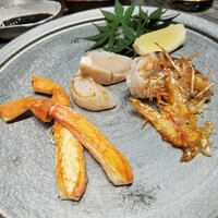 鉄板焼 さざんか - 車海老 かに ほたて