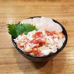 Crab and scallop rice bowl