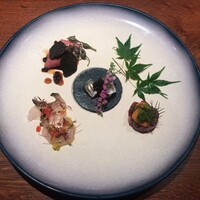 北新地 福多亭 The Ukai - 旬の食材と趣向を凝らした前菜盛り合わせ