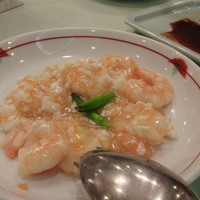 後楽園飯店 - 芝海老とトビッコの卵白うま煮