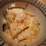 味ひろ - 昆布とろご飯　いわゆる北大路魯山人が発明した魯山人ご飯　これは撮影が遅れアワアワが消えてます