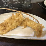 天ぷらとおばんざい いまい - 活き穴子の１本揚げ