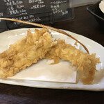 Tempura To Obanzai Imai - 活き穴子の１本揚げ