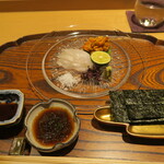 いち太 - お造り　雲丹、三重メイチダイ