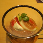 いち太 - 無花果、和三盆杏仁豆腐