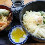 うどん錦 - ミニ天丼冷たいうどん690円込