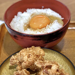 Chinrin - 唐揚げ、卵かけご飯