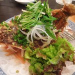 中華酒膳 幸龍 - （2012/5月）「真カレイの唐揚げ香味ソースがけ」