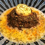 スパイスカレー ボマイェ - スープカレー　親鶏キーマと鶏白湯