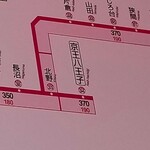 横浜茶屋 - 路線図。