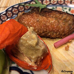 御料理 寺沢 - ﾎﾛﾎﾛ鳥のﾚﾊﾞｰと手羽の山椒焼