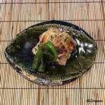 御料理 寺沢 - 活穴子の木の芽焼と伏見唐辛子