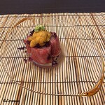 御料理 寺沢 - いわて牛と生海胆