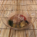 御料理 寺沢 - 栄螺とﾌﾙｰﾂﾄﾏﾄの酢の物