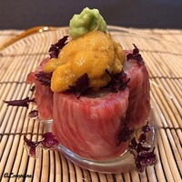 御料理 寺沢 - いわて牛と生海胆