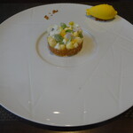 レストラン ラ・フロレゾン・ドゥ・タケウチ - ～LE DESSERT～特製デザート マンゴーとパイナップル マンゴーのソルベ