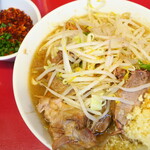 ラーメン二郎 - ラーメン小＋ニンニク多め＋青ネギ