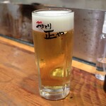 やきとり 正や - 熟撰生ビール
