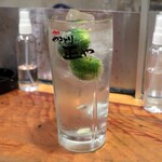 やきとり 正や - すだち酎ハイ