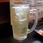 いかやき やまげん - ホワイトホースのハイボール(能勢ソーダ使用)