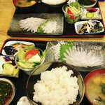 きまっし 本八幡店 - 皮はぎ刺身定食