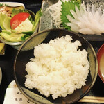 きまっし - 皮はぎ刺身定食