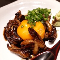 わたべ - ⚫うなぎ肝ソテー卵黄焼添え
