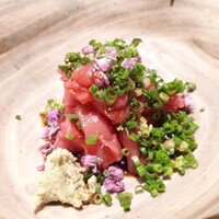 わたべ - ⚫お通し❗「青森県戸井の本鮪の中落ち」