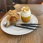 パティスリー・パリセヴェイユ - サヴァランエキゾティック670円
      サントノーレキャラメル670円
      