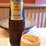 緒方 - お酒①プレミアムモルツ(サントリー)
      暑さで喉がカラカラなので取り敢えずビールからスタート