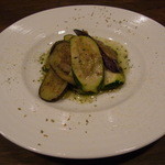 カフェ クラマエ - ナスとズッキーニのオレガノ炒め