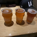 RISE & WIN Brewing Co. KAMIKATZ TAPROOM - 左から
            RIZ&WIN Kamikatz（全種頭には同名）
            IPA、Pale Ale、Yamainudake