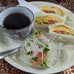 喫茶オリオン - モーニングセット（玉子サンド）