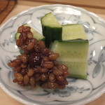 すし おおの - 胡瓜を金山寺味噌で