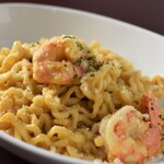 [Using Shuri noodles] Tomato cream Okinawa fresh pasta with shrimp miso