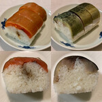 ひさご寿し - ビワマスと鯖の棒寿し