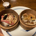 天ぷら 松 - 寿司（マグロ、穴子）