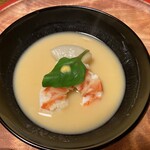 天ぷら 松 - 車海老スープ