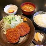 とんかつ田中 - とつかブランドのメンチかつ定食