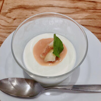 イルチェーロ 恵比寿 - ランチセットのパンナコッタ☆今週はイチジクのパンナコッタ♪