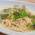 イルチェーロ - 料理写真:☆浅利、焼きネギ、絹さやのアーリオオーリオジェノバ風スープ仕立て　¥1,200税込