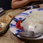 中村屋 - 蒸し鶏のネギソース