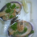 居魚屋　網元 - 大あさり、バター焼き味、でかすぎる！！