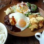 ハンバーグ＆チキン南蛮定食