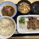 Matsuya - 牛皿＋牛焼肉セット