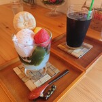 cafe こころひかる - SAKURAパフェ