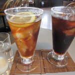 Kana maru - セットのアイスコーヒーとアイスティー